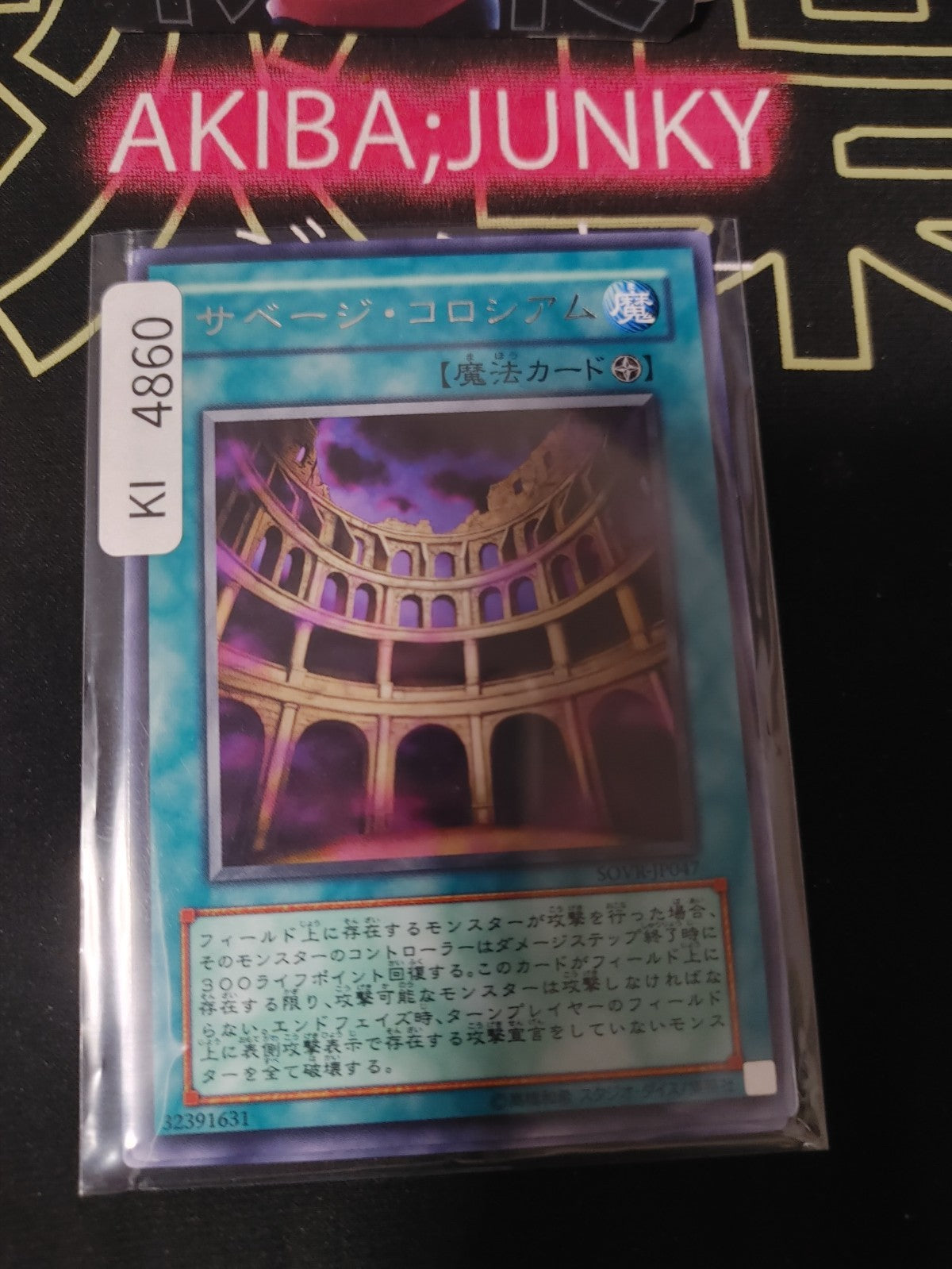 Savage Colosseum Yugioh SOVR-JP047 Rare Konami OCG JAPAN