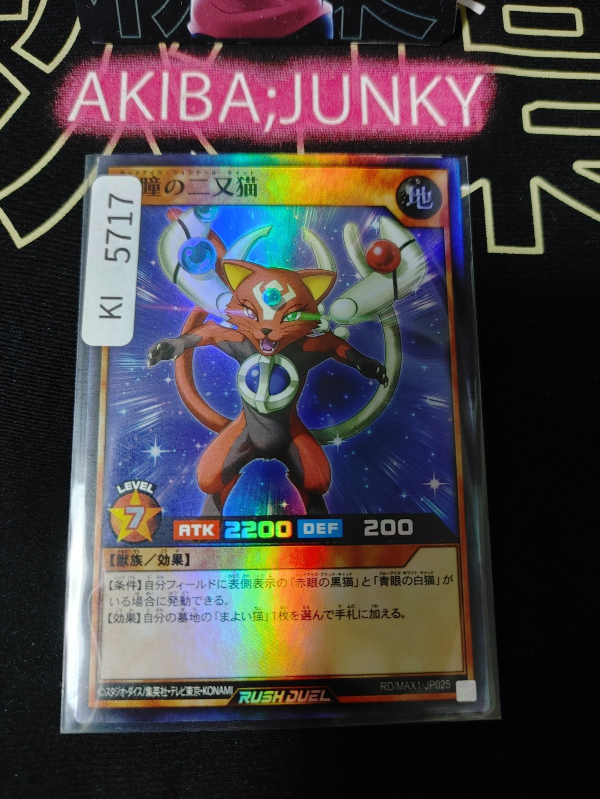 Odd-Eyes Twin Tail Cat‎ Yugioh RD/MAX1-JP025 Super Rare Rush Duel JAPAN