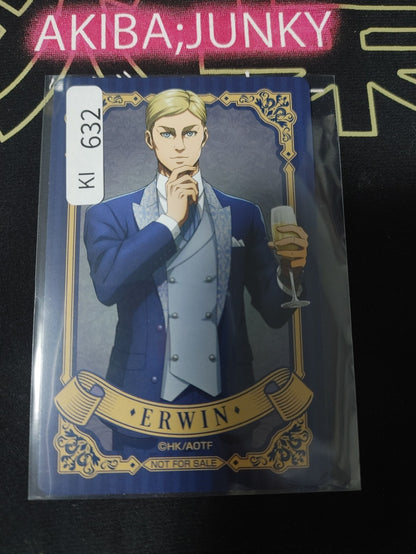 Attack on Titan Card Erwin Collab Promo Japan Collectible Release AoT