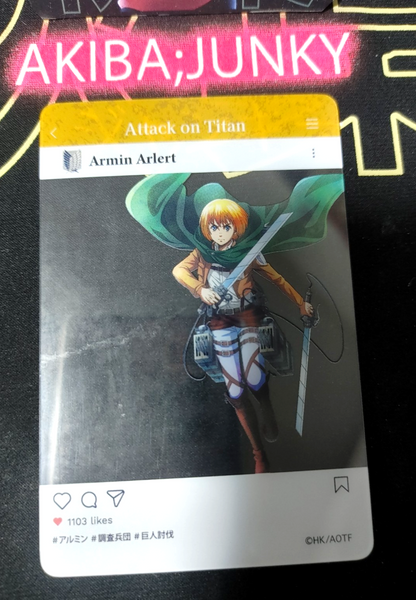 Attack on Titan Card Armin Clear Card C Release AoT JAPAN