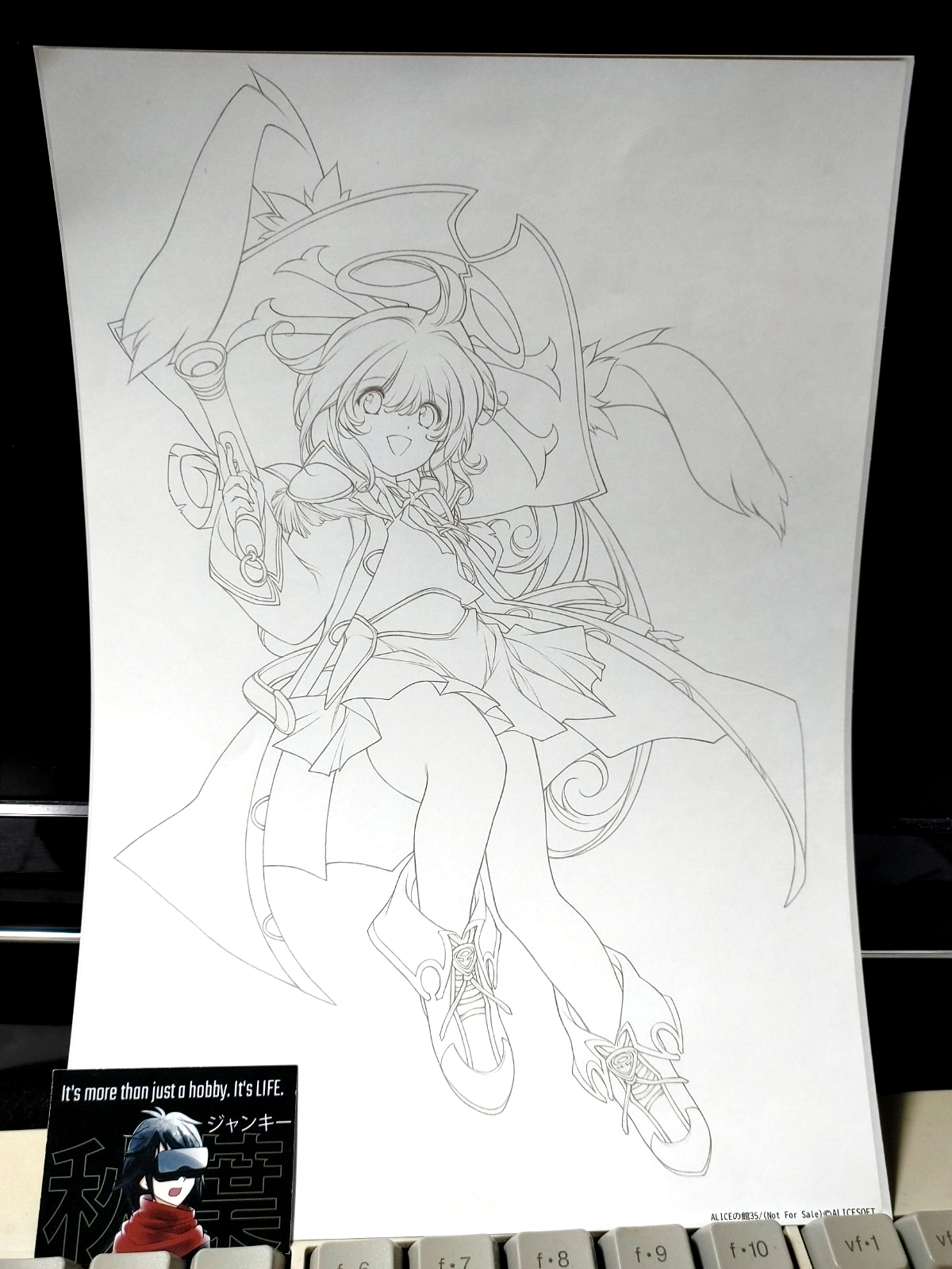 Alicesoft Evanicle PC Goods Limited Promo Art Print Captain Vanilla  Japan