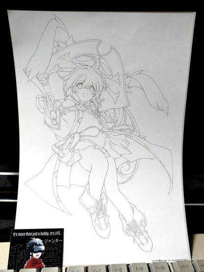 Alicesoft Evanicle PC Goods Limited Promo Art Print Captain Vanilla  Japan