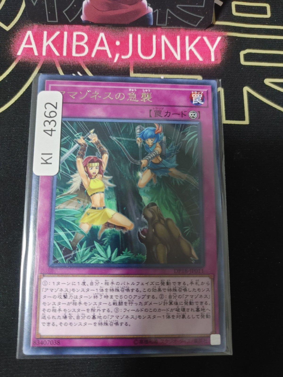 Amazoness Onslaught Yugioh DP18-JP011 Rare Konami OCG JAPAN UNCENSORED