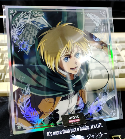 Attack on Titan Armin Collab Alt Art Promo Shikishi Display Holo I JAPAN