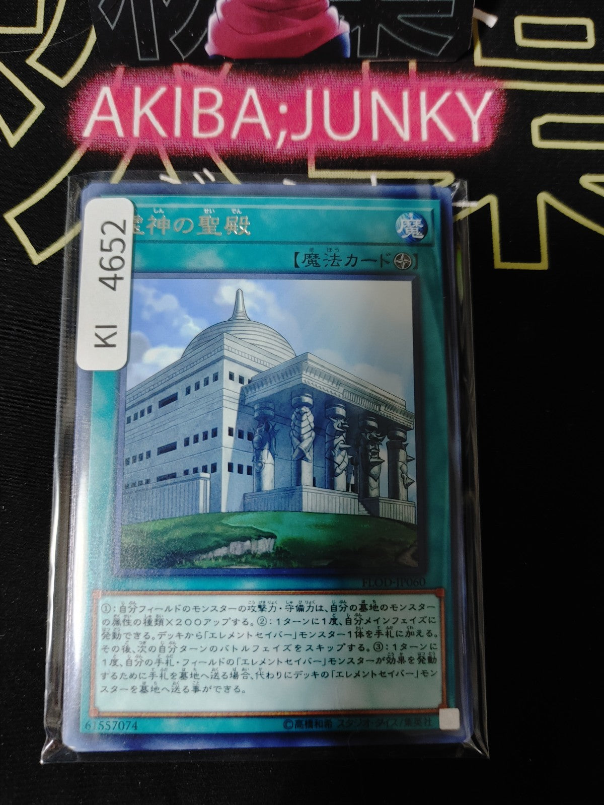 Palace of the Elemental Lords Yugioh FLOD-JP060 Rare Konami OCG JAPAN