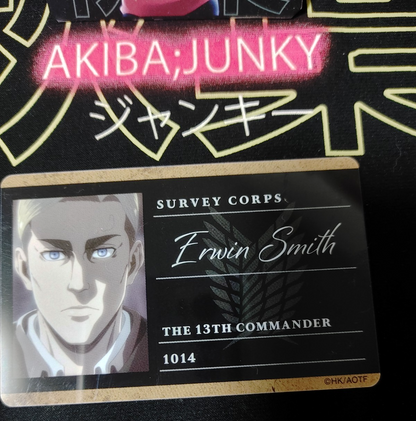 Attack on Titan Card Erwin Survey Corps Commander Japan Collectible Release AoT