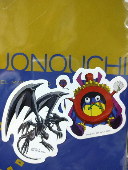 Yu-Gi-Oh Joey Jonouchi Red Eyes Time Wizard Clear File Sticker Set Yugioh  JAPAN