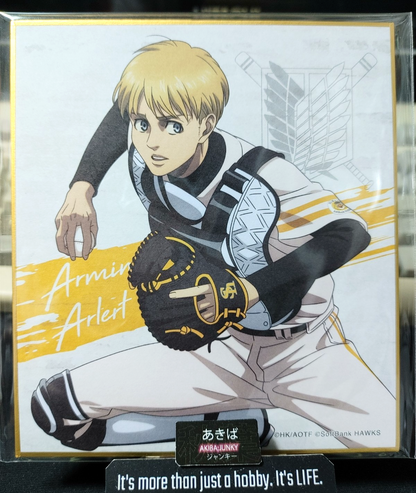 Attack on Titan Armin Collab Alt Art Promo Shikishi Display B JAPAN