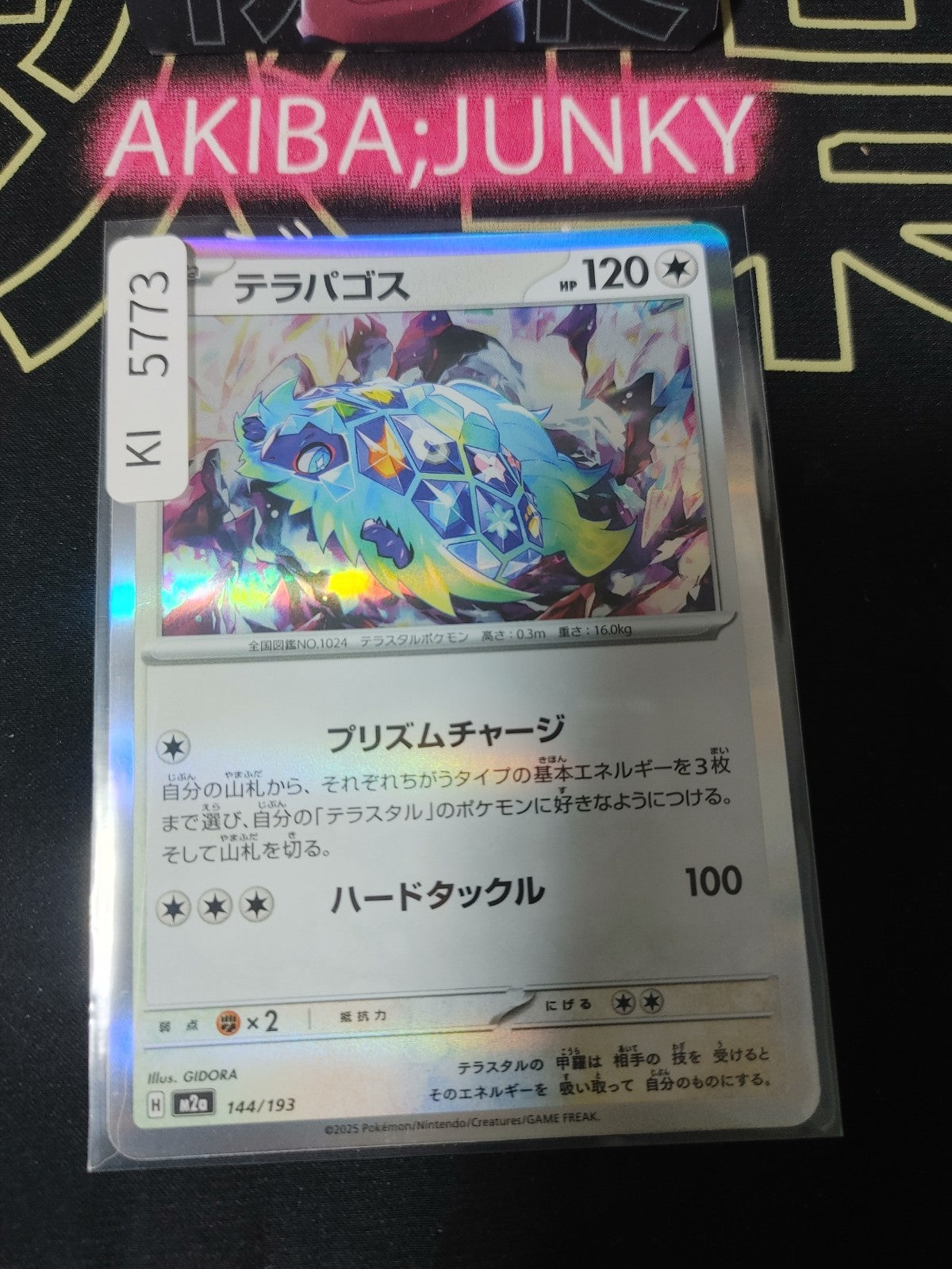 Pokemon Terapagos M2a 144/193 Card Japanese JAPAN