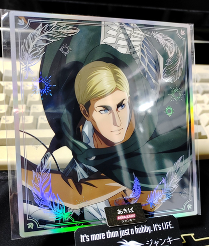 Attack on Titan Erwin Collab Alt Art Promo Shikishi Display Holo H JAPAN
