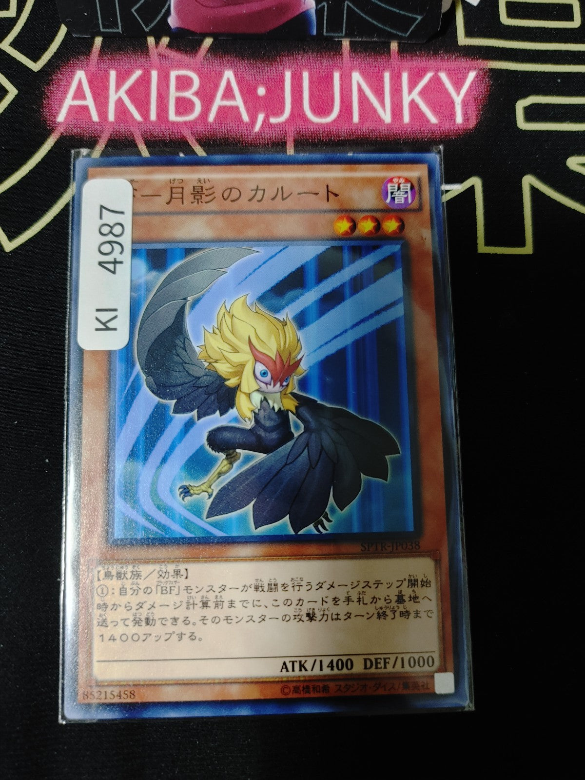 Blackwing - Kalut the Moon Shadow Yugioh SPTR-JP038 Yu-Gi-Oh Konami OCG JAPAN