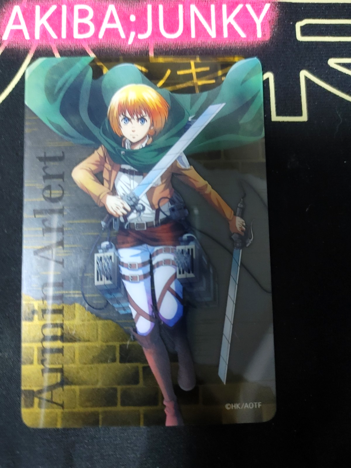 Attack on Titan Card Armin Clear Card B Release AoT JAPAN