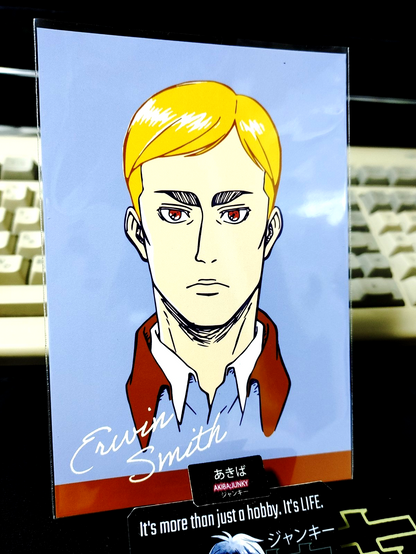 Attack on Titan Erwin Collab Alt Art Promo Hagaki Card C JAPAN
