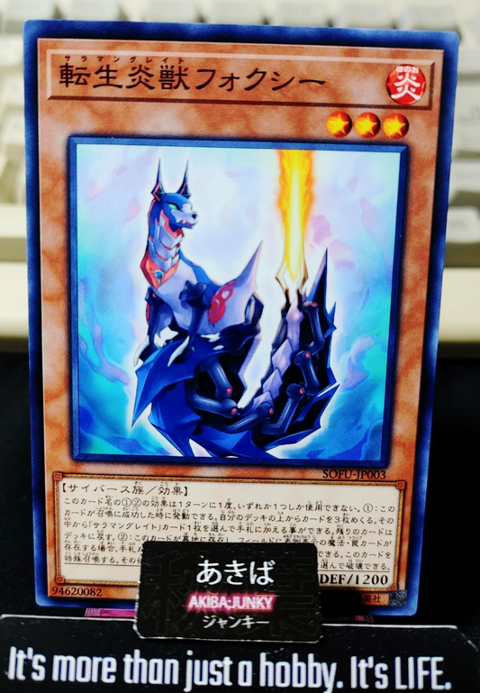 Salamangreat Foxy Yugioh SOFU-JP003 Yu-Gi-Oh Konami OCG JAPAN
