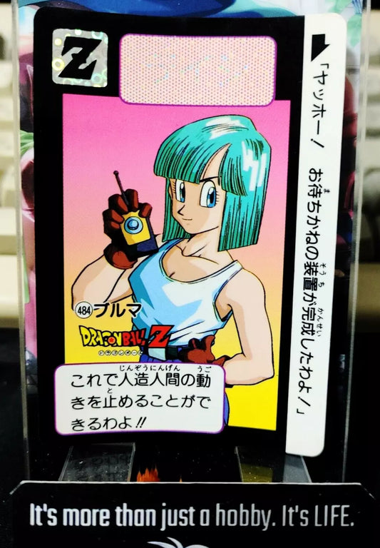 Dragon Ball Z Bandai Carddass Card Bulma #484 Japanese Retro Vintage TCG Japan