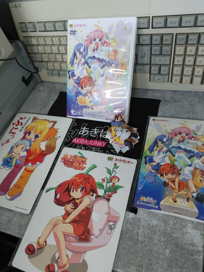 Netrun-Mon The Movie Biscuit-tan Otaku Lot Mouspad Figure DVD RARE Set JAPAN