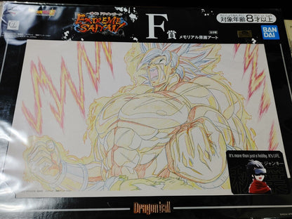 Anime Dragon ball Animation Cel Print Broly Charging Japan Limited Release