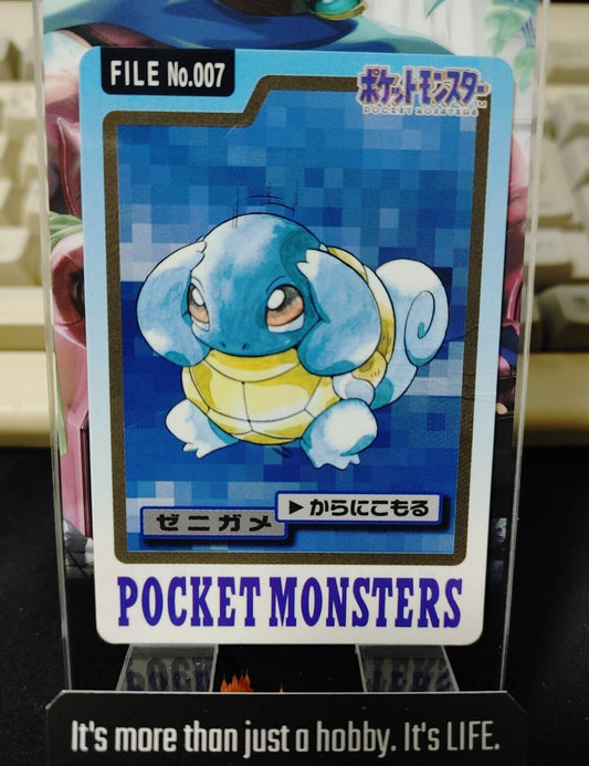 Pokemon Bandai Squirtle Card #007 Japanese Retro Japan Rare Item