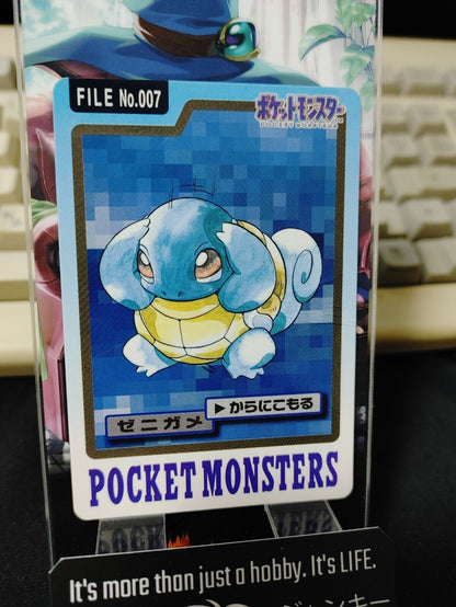 Pokemon Bandai Squirtle Card #007 Japanese Retro Japan Rare Item