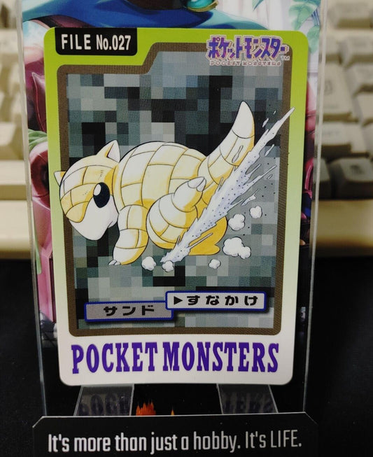 Pokemon Bandai Sandshrew Card #027 Japanese Retro Japan Rare Item