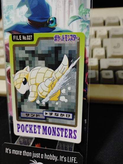 Pokemon Bandai Sandshrew Card #027 Japanese Retro Japan Rare Item