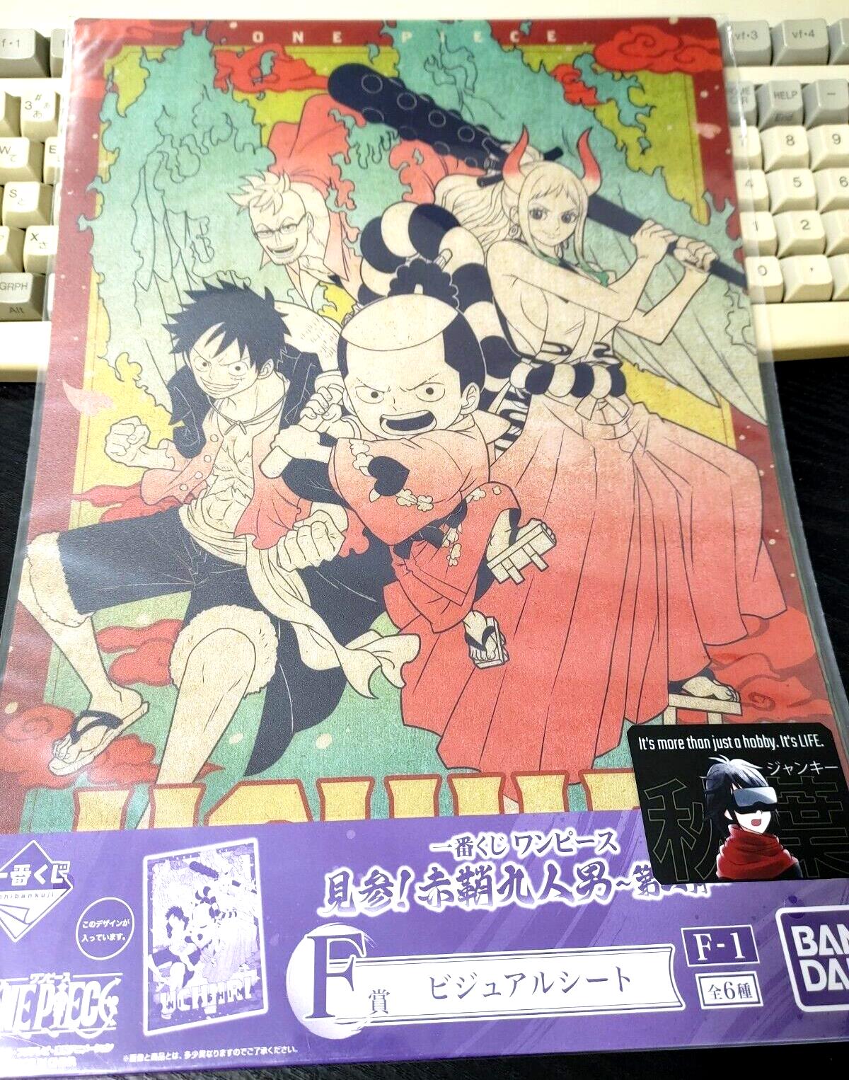 Anime One Piece Visual Sheet Graphic Board F-1 Japan Release Limited