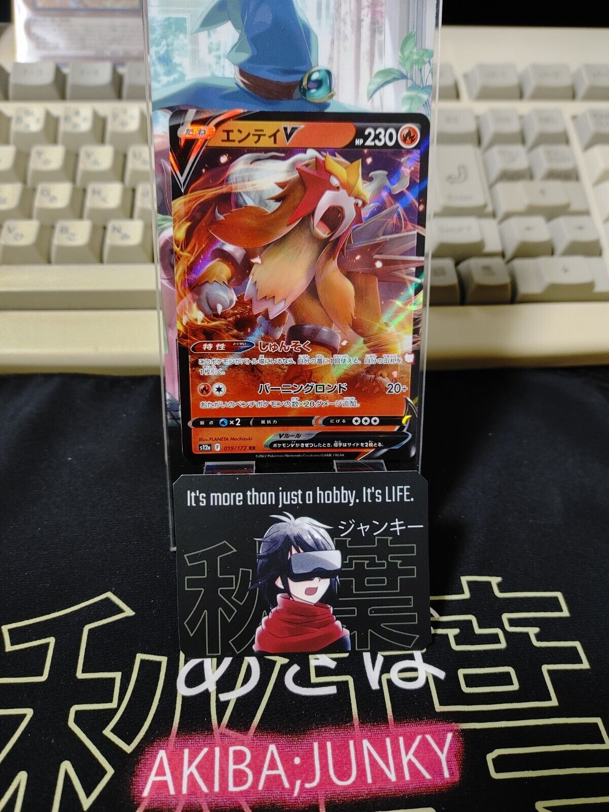 Pokemon Card Japanese  Entei V RR 019/172 S12a VSTAR Universe Holo NM Japan