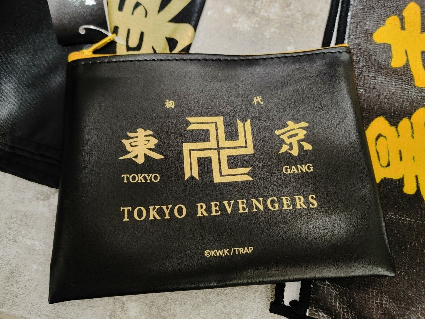 Tokyo Revengers Collectible LOT Towel Flag Pouch Bonus GOODS JAPAN BUNDLE