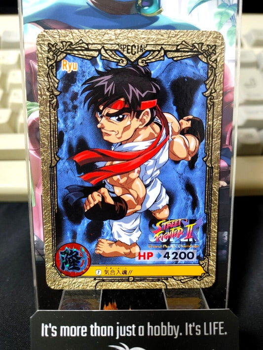 Street Fighter II Bandai Carddass Card #7 Japanese Retro Japan Rare Item