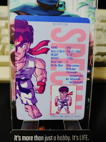 Street Fighter II Bandai Carddass Card #7 Japanese Retro Japan Rare Item
