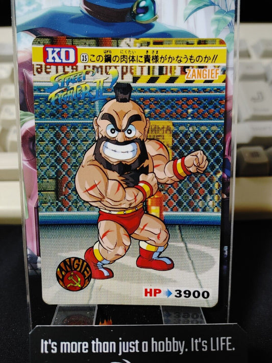 Street Fighter II Zangief Carddass Card #35 Japanese Vintage Japan Retro