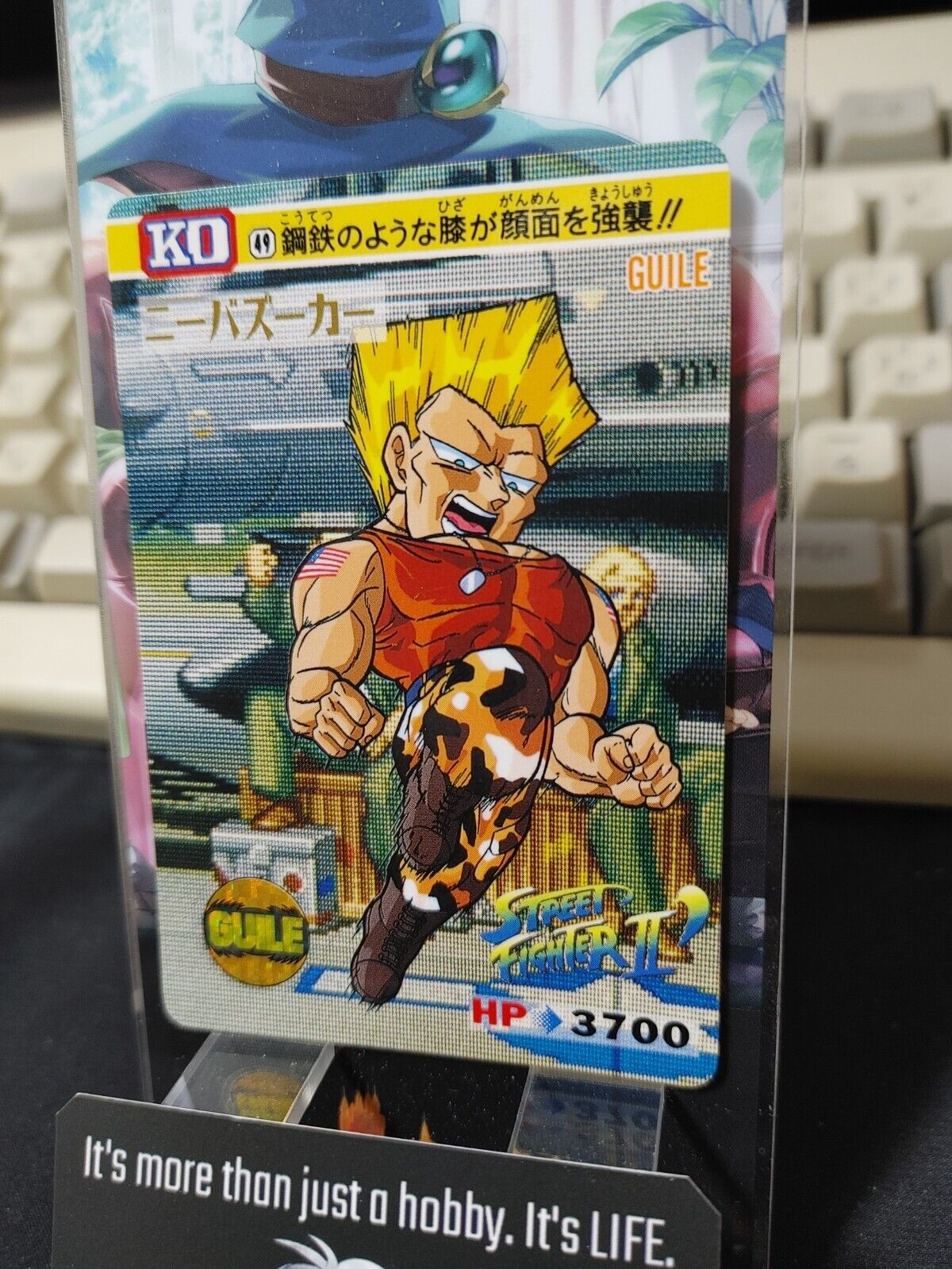 Street Fighter II Bandai Guile Carddass Card #49 Japanese Retro Japan Rare Item