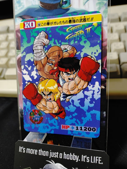 Street Fighter II Bandai Ken Ryu Carddass Card #58 Japanese Retro Japan Rare