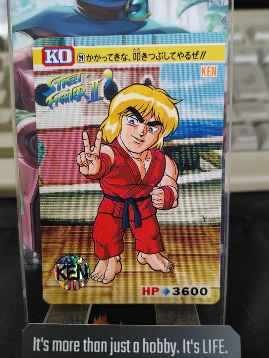 Street Fighter II Bandai Ken Carddass Card #29 Japanese Retro Japan Rare