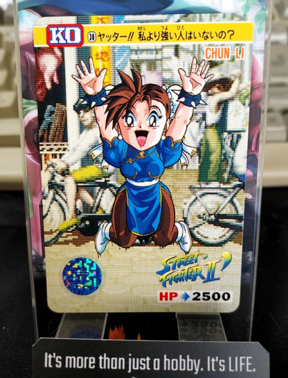 Street Fighter II Bandai Chun li Carddass Card #30 Japanese Retro Japan Rare