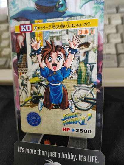 Street Fighter II Bandai Chun li Carddass Card #30 Japanese Retro Japan Rare