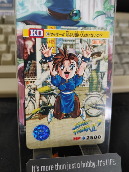 Street Fighter II Bandai Chun li Carddass Card #30 Japanese Retro Japan Rare