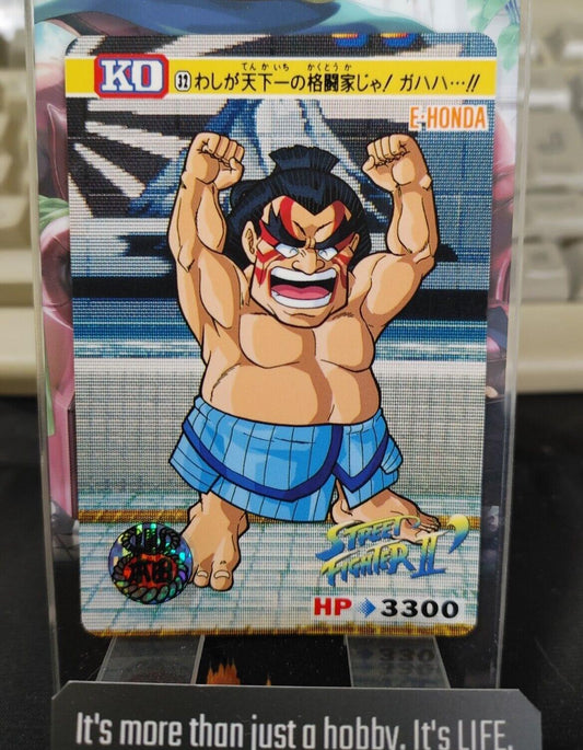 Street Fighter II Bandai E Honda Carddass Card #32 Japanese Retro Japan Rare