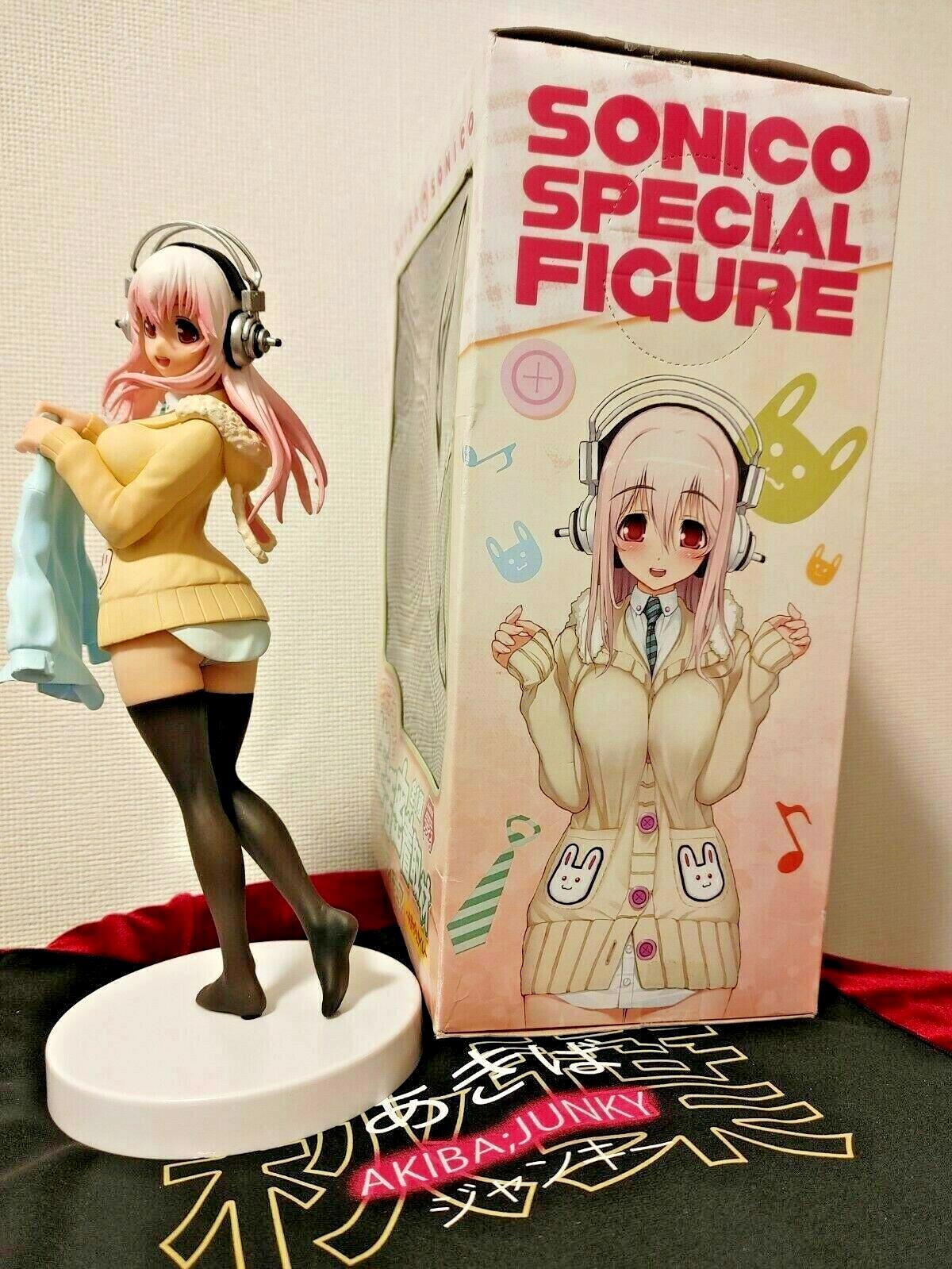 Super Sonico Sexy Figure Japan Figure Changing Clothes Ver. pvc figurine Japan