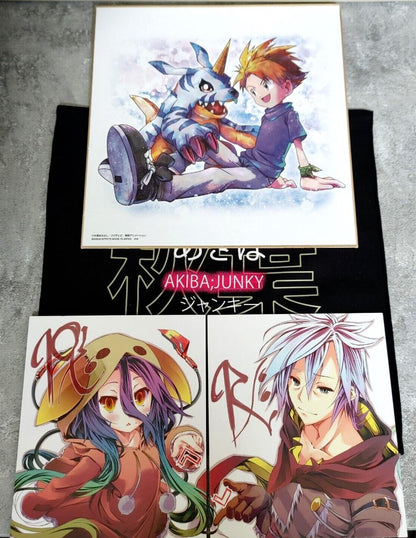 Digimon No Game No Life Anime Art Boards Promo JP Limited set