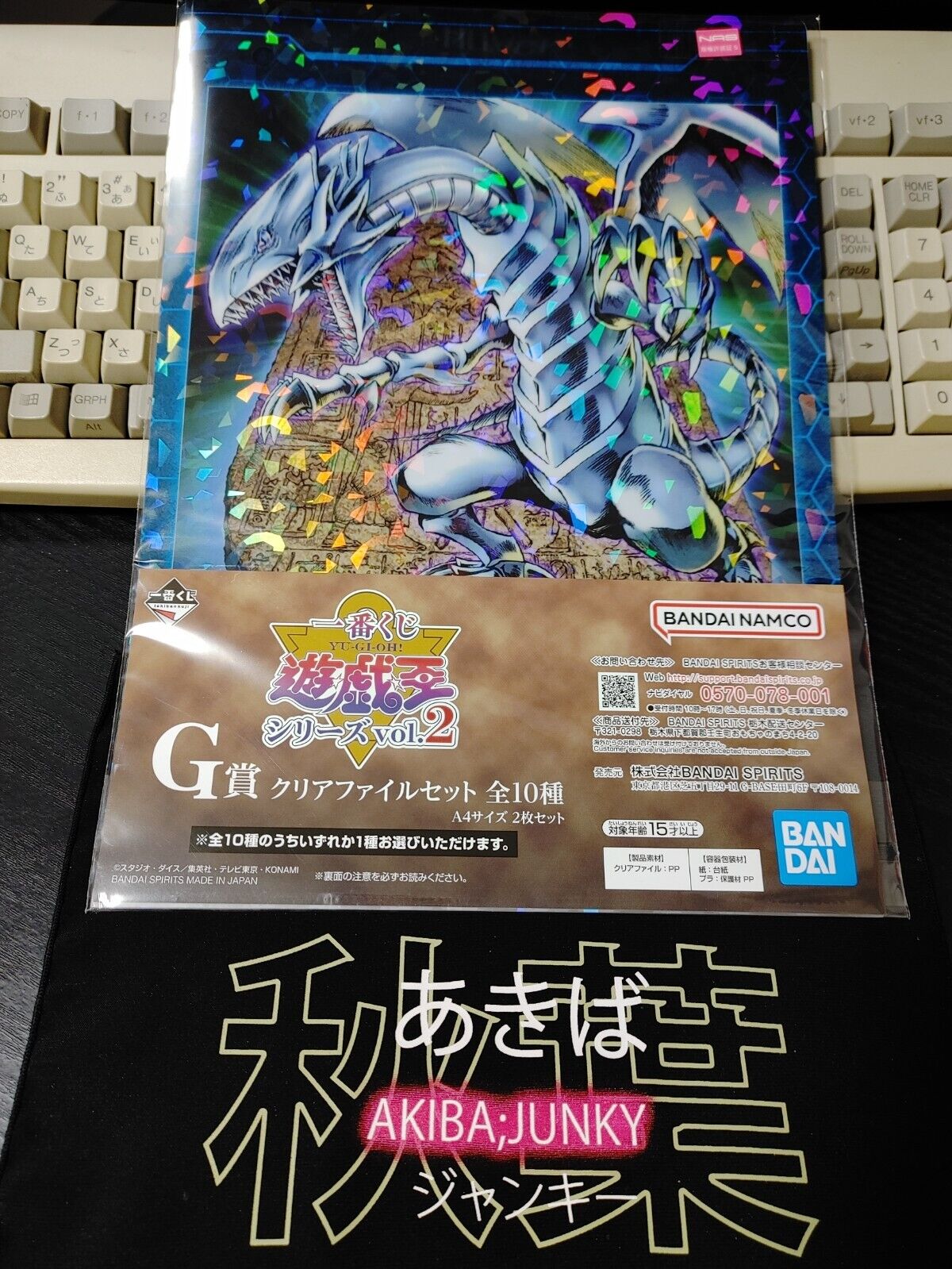 Yu-Gi-Oh Graphic Clear File Set Japan Release Blue Eyes White Dragon