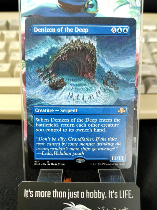 Denizen of the Deep Borderless Dominaria Remastered MTG DMR NM Pack Fresh