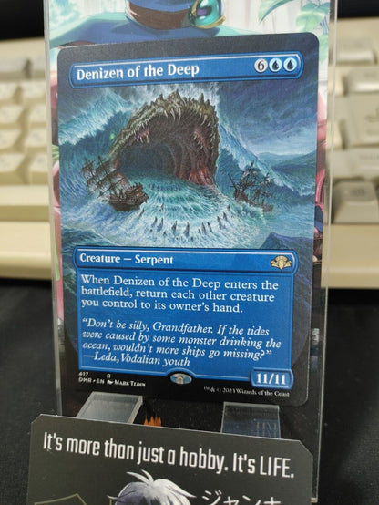 Denizen of the Deep Borderless Dominaria Remastered MTG DMR NM Pack Fresh