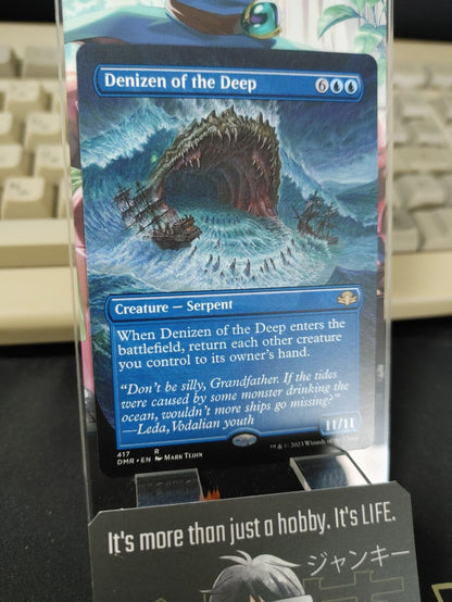 Denizen of the Deep Borderless Dominaria Remastered MTG DMR NM Pack Fresh