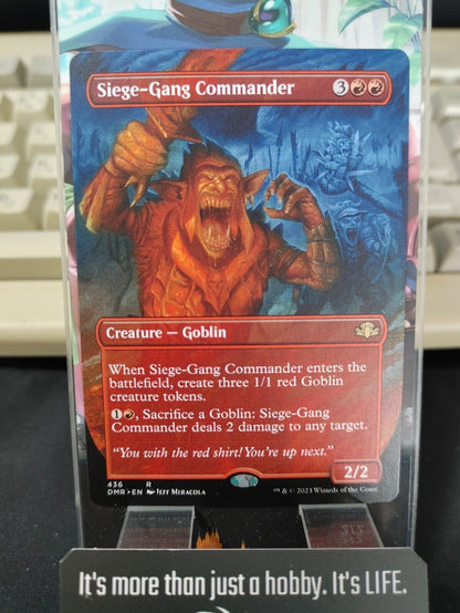 Siege-Gang Commander Borderless Dominaria Remastered MTG DMR NM Pack Fresh