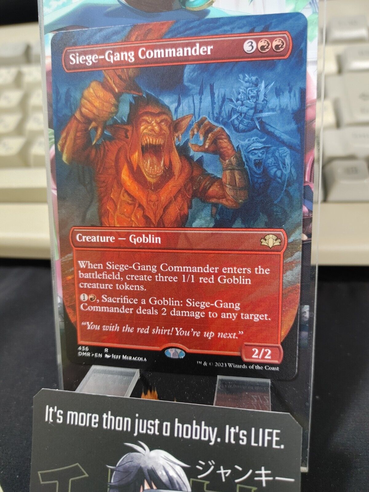 Siege-Gang Commander Borderless Dominaria Remastered MTG DMR NM Pack Fresh