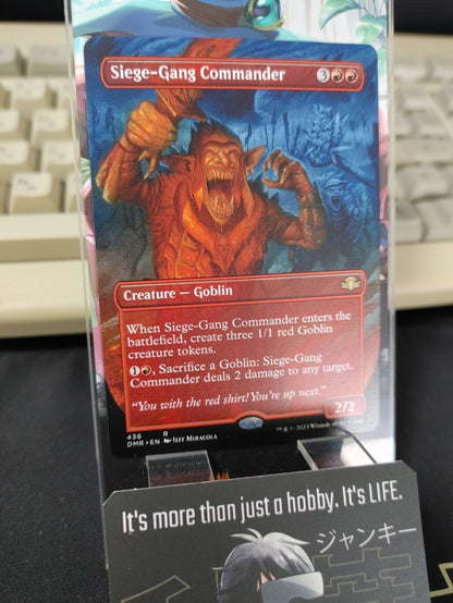 Siege-Gang Commander Borderless Dominaria Remastered MTG DMR NM Pack Fresh