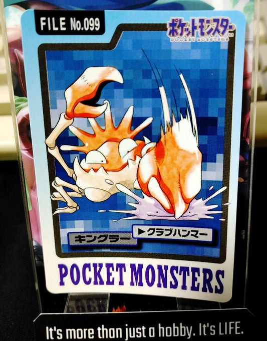 Pokemon Bandai Kingler Carddass Card #099 Japanese Retro Japan Rare Item