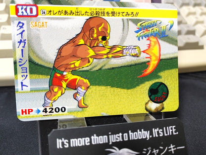 Street Fighter II Bandai Sagat Carddass Card #56 Japanese Retro Japan Rare