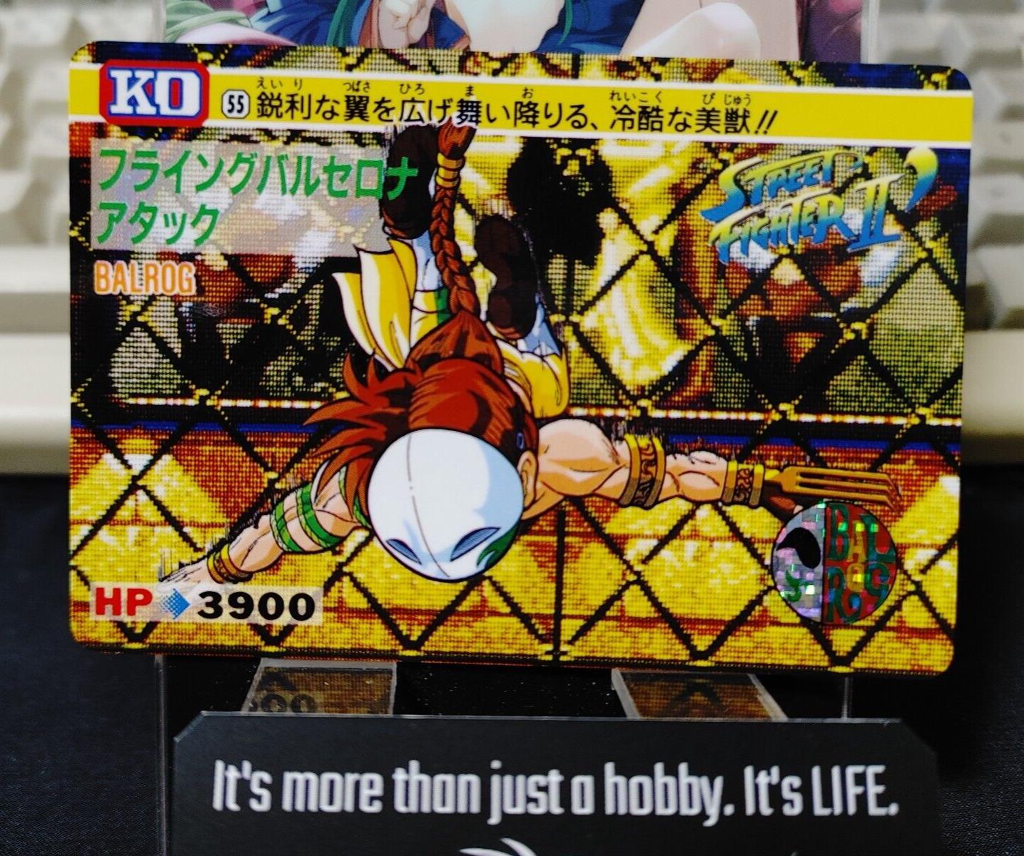 Street Fighter II Bandai Balrog Carddass Card #55 Japanese Retro Japan Rare